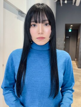 アルバム 銀座(ALBUM GINZA) 顔周りレイヤー前髪カット韓国ヘア美髪ロング_F40710