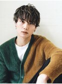 [メンズ]ウルフマッシュ ・ナチュラルハイライト
