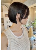 20代30代40代☆おくれ毛耳かけボブ耳かけショートコンパクトボブ
