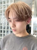 サンクマーケット 渋谷(cinq MARKET)&nbsp;渋谷メンズブリーチカラーミルクティーベージュヘーゼルベージュ