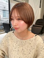 スレイ(SLAY) 小顔ショート×ベージュ