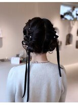 メイン(『 』main) 結婚式お呼ばれヘア×ツインアレンジ