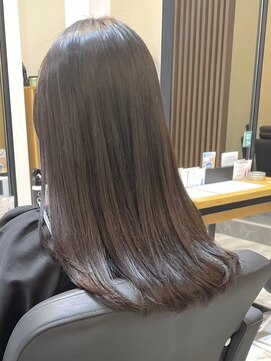 アトリエコア(Atelier Coa) 太白区ブリーチなしダブルカラー顔周りレイヤーカット髪質改善