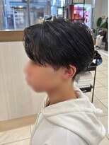 アッシュ 八王子みなみ野店(Ash) センターパート×ニュアンスパーマ