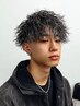 【平日限定/学割U24】メンズカット+縦落ちツイストスパイラルパーマ
