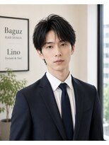 MEN's Baguz MEN'Sカット/ MEN'Sパーマ/ MEN'Sカラー 韓国風センターパート×大人の清潔感メンズ