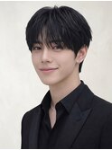 韓国風ニュアンスパーマゆるめパーマ爽やかメンズショート