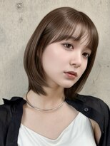ナミ ギンザ(NAMI ginza)&nbsp;大人ボブ銀座レイヤーカット有楽町ミディアムボブベージュ