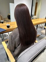 ルイス 宝塚(Luis)&nbsp;上野ダークチェリーブラウン艶感ストレートロング
