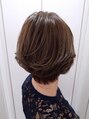 ヘアーサロンヴェルデ(hair salon VERDE) 根本は白髪染め、毛先を色味重視のカラーリングでおしゃれに