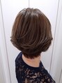 ヘアーサロンヴェルデ(hair salon VERDE) 根本は白髪染め、毛先を色味重視のカラーリングでおしゃれに