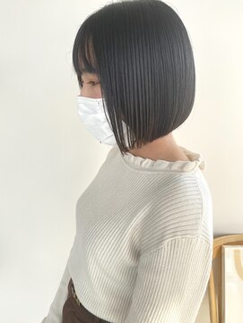 シェル 津山の手店(shel) mini bob20代30代大人可愛い小顔ショートカット前下がり