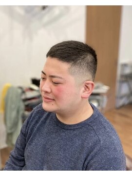 カットアンドシェーブ 髪心地 フェードボウズスタイル　セット不要　ドライヤー不要