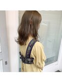 オリーブグレージュ/オリーブ/ベージュ/ダブルカラー