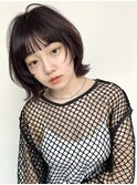 シースルーネオウルフヘアー
