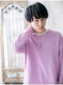 ≪mod's men≫重めバングで目力UP！くせ毛ショートe