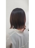 無造作外はねボブ×ノンアルカリ縮毛矯正