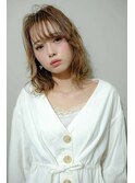 ミディアムなゆる巻き