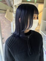 ヘアアトリエコモノ(hair l'atelier KoMoNo) KoMoNo×ケアブリーチ×バイオレットネイビー