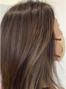 パッションフォーへアー 西原店(Passion for hair) 大人ミディ×くすみベージュ×白髪染め@30代@40代@50代