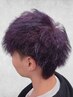 メンズカット＋特殊パーマ　エッジの効いたパーマもいいね　￥15400