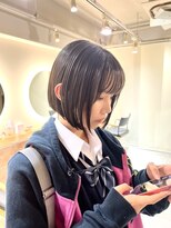 キャンバス バイ ネオリーブ 横浜西口(Canvas by neo.)&nbsp;丸みボブ　酸性ストレート