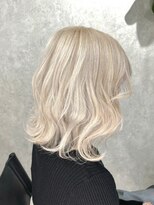 ロウル 渋谷(LOWRL)&nbsp;ホワイトミルクティーカラー/ホワイトカラー/ケアブリーチ