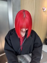 ロンドミラー 博多店(Lond Mirror) ブロンドに落ちるレッド!!デザインカラー