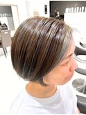白髪ぼかしハイライト