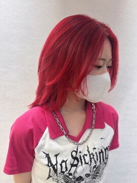 ジプソ(Gypso Hair salon) (そうや) 原色レッド