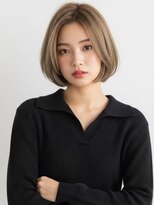 ネオリーブアイム 横浜西口店(Neolive aim)&nbsp;ワンカール/グレーベージュ/ショートボブ/くびレイヤー/横浜sk13