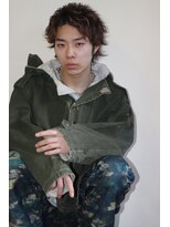 ブークル(boucle)&nbsp;スパイキーショートパーマ/メンズ/ショート/アップバング