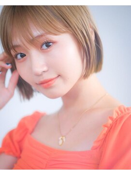 ソレイユ(Soleil) ショートボブ/ベージュカラー/レイヤー/ブリーチ/表参道【松本