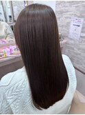 20代30代髪質改善カラー透明感ミルクティーベージュ冬カラー