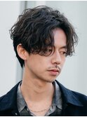 原宿メンズパーマルーズパーマシャドウパーマッシュウルフゆるめ