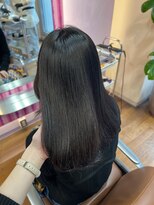 アクシス 栄店(`AXIS)&nbsp;森崎ミルクティーブロンド/ダークブルー/デジタルパーマ/栄