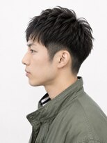 オルタナティブパレード(Alternative Parade) シャドウパーマ ツーブロック刈り上げショート 黒髪スタイル