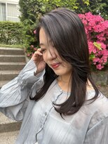 ウッドストック(WOODSTOCK)&nbsp;顔まわりレイヤー×グレージュ