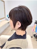 ☆前髪短かめ大人ショートグラデーションボブ☆