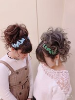 ヘアメイク ジェイエム&nbsp;リボンアレンジアップ