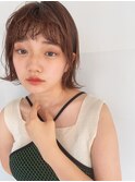 ミディアム外ハネボブ レイヤーカット