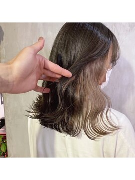 サクラ オモテサンドウ(SAKURA) イヤリングカラー　インナーカラーベージュ