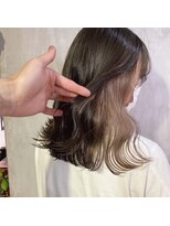 サクラ オモテサンドウ(SAKURA) イヤリングカラー インナーカラーベージュ