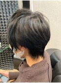 抗がん剤後のショートヘア