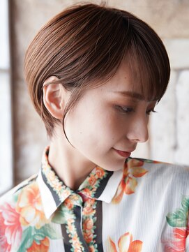 カライングドゥ(ing deux) ショートカット×ひし形ショートボブ×前髪あり20代30代40代 s03
