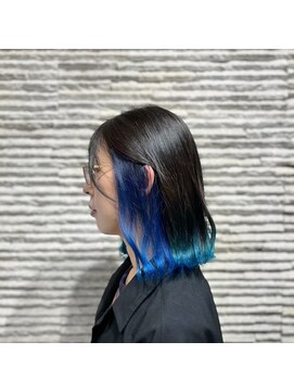 ビス ヘア アンド ビューティー 西新井店(Vis Hair＆Beauty) 20代30代大人かわいい透明感★ブルーイヤリングカラー
