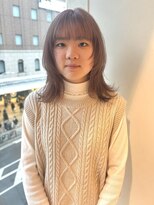 ヤヨイブレインズフェアリー(YAYOI BRAINS fairy)&nbsp;ハイトーンウルフ ウルフ ウルフボブ ピンクベージュ