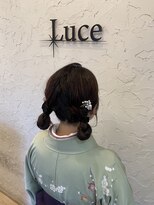 ヘアーアンドスパ ルーチェ(hair&spa Luce)&nbsp;卒業式×ツインアレンジ×袴