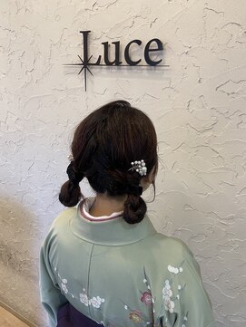 ヘアーアンドスパ ルーチェ(hair&spa Luce) 卒業式×ツインアレンジ×袴