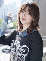 レボル(REVOL) シールエクステでインナーカラー☆推し活、推しカラーヘアセット